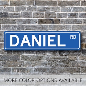 Daniel, Daniel Sign, Daniel Gift, Custom Street Sign, Boy Name Sign, Boys Gifts, Boy Room Decor, Bedroom Decor, Name Sign, Metal Sign, Gift