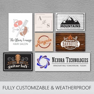 Custom Logo Metal Sign, Business Sign, Business Logo, Office Sign, Logo Design, Custom Metal Wall Decor, Personalized Sign, Outdoor Sign