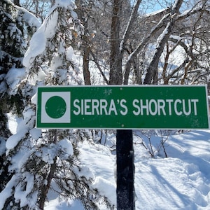 Custom Ski Trail Sign, Personalized Ski Sign, Ski Patrol Sign, Apres Ski, Ski Decor, Ski Trail Signs, Ski Run Sign, Custom Metal Sign, Ski 画像 3