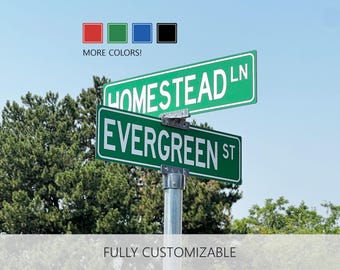 Personalized Street Sign, Custom Street Sign, Street Signs, Road Sign, Yard Sign, Personalized sign, Customized sign, Outdoor Sign, Metal