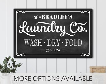 Wash Dry Fold Sign, Laundry Room Sign, Laundry Room, Laundry Room Decor, Custom Name Sign, Laundry Room Art, Wash Room, Custom Laundry Sign