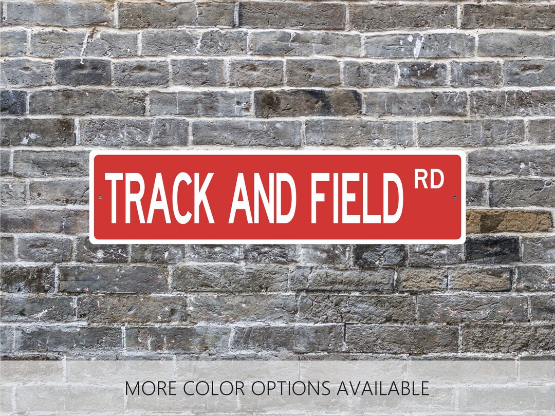 Track, Track and Field Decorations, Custom Street Sign, Track Coach ...