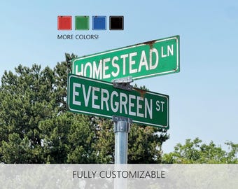 Rustic Personalized Street Sign, Custom Street Sign, Street Signs, Road Sign, Yard Sign, Personalized Sign, Customized sign, Outdoor Sign
