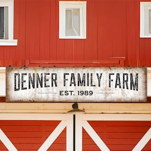 Custom Ranch Sign, Barn Sign, Family Name Sign, Last Name Sign, Cabin Sign, Cabin Decor, Farm Gifts, Outdoor Sign, Custom Metal Sign image 1
