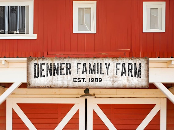 Custom Ranch Sign, Barn Sign, Family Name Sign, Last Name Sign, Cabin Sign, Cabin Decor, Farm Gifts, Outdoor Sign, Custom Metal Sign