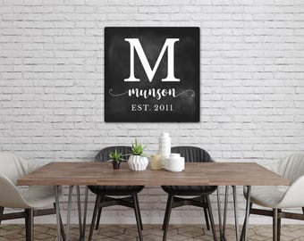Custom Family Name Sign, Wedding Gift, Housewarming Gift, Last Name Sign, Anniversary Gift, Wall Decor