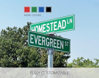 Personalized Street Sign, Custom Street Sign, Street Signs, Road Sign, Yard Sign, Personalized sign, Customized sign, Outdoor Sign, Metal