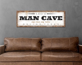 Custom Man Cave Sign, Rustic Man Cave Decor, Garage Decor, Father's Day Gifts, Gift for Him