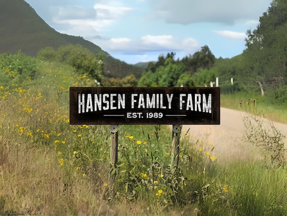 Custom Ranch Sign, Barn Sign, Family Name Sign, Last Name Sign, Cabin Sign, Cabin Decor, Farm Gifts, Outdoor Sign, Custom Metal Sign