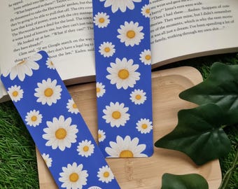 Daisy Handmade Bookmarks bookish must have laminated bookmarks glossy and matte bookmark with bookshelf gift for any readers
