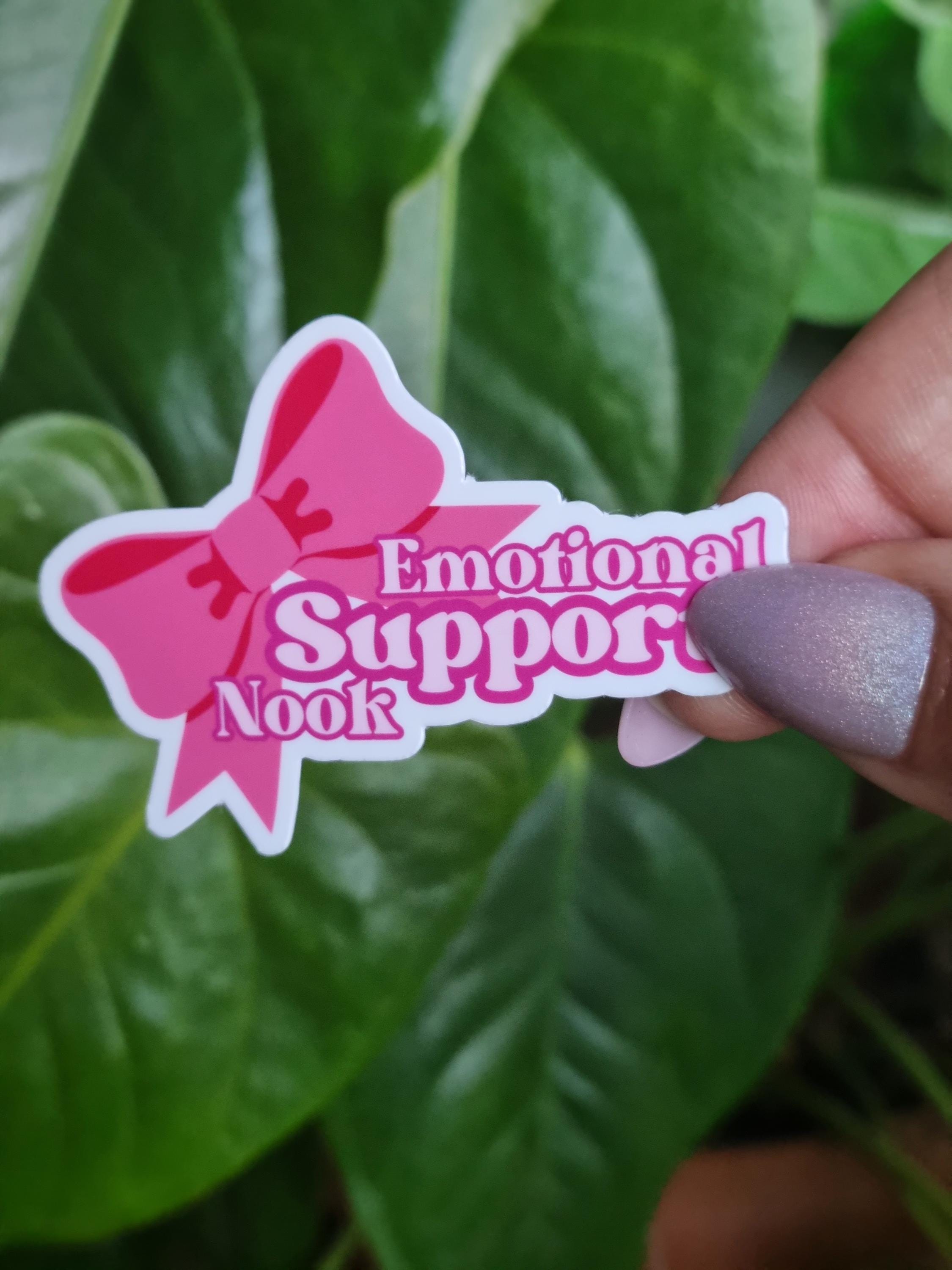 Try Support Sticker Vinyl Emotional Support Sticker Emotional Support Kindle Emotional ...