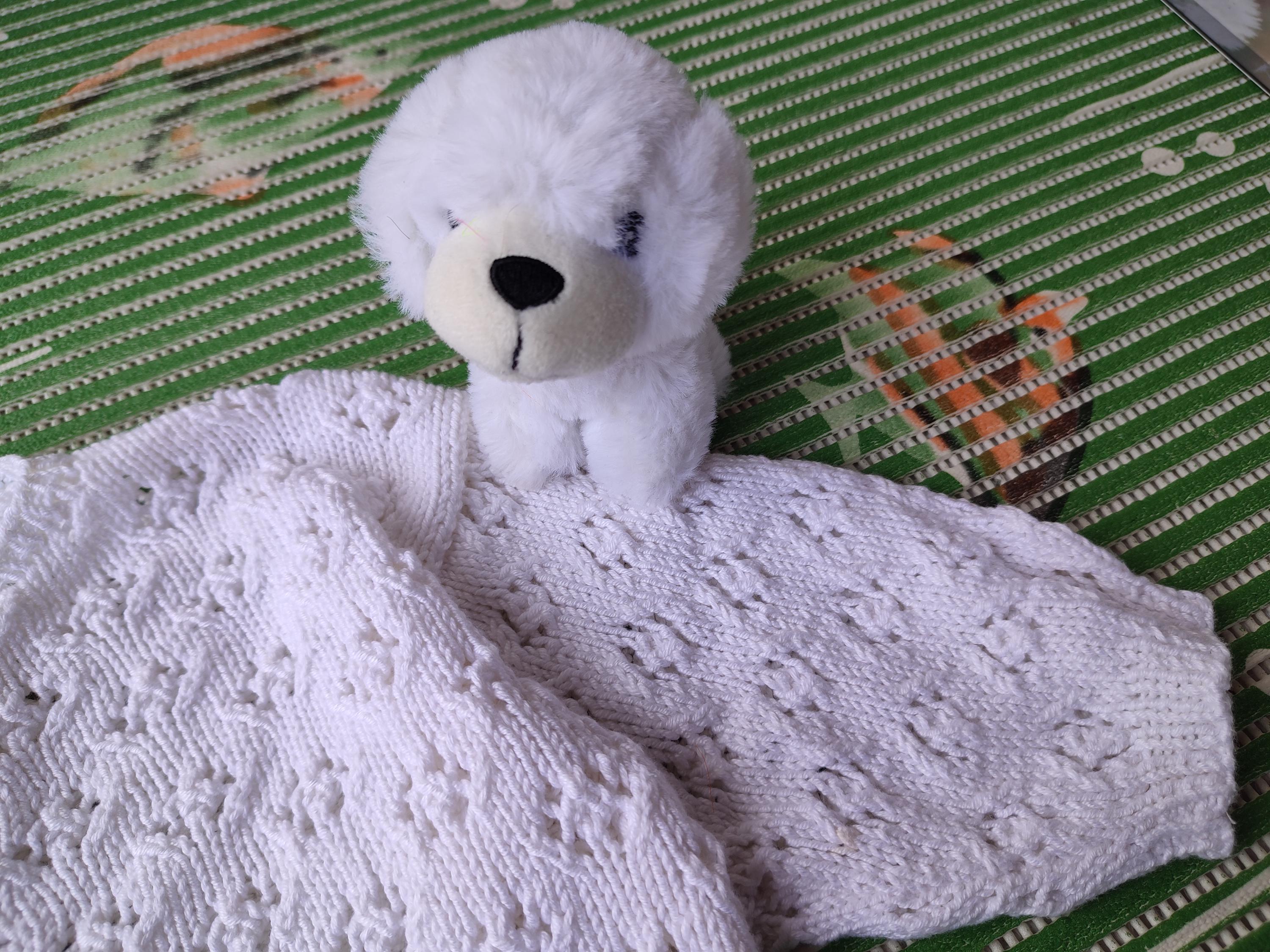 Hand Knit Baby Cardigan: 90s White Knit Bunnies, Plush Toy Gift - Etsy