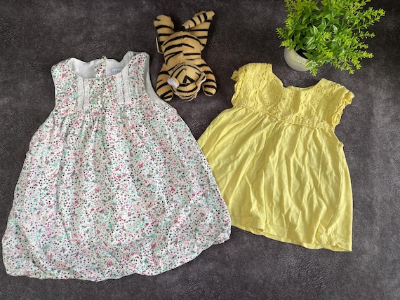 navy blue dress for baby girl 90s Style Ruffled Square Neck Lined Floral Print Babydoll Dress XL main image 0
