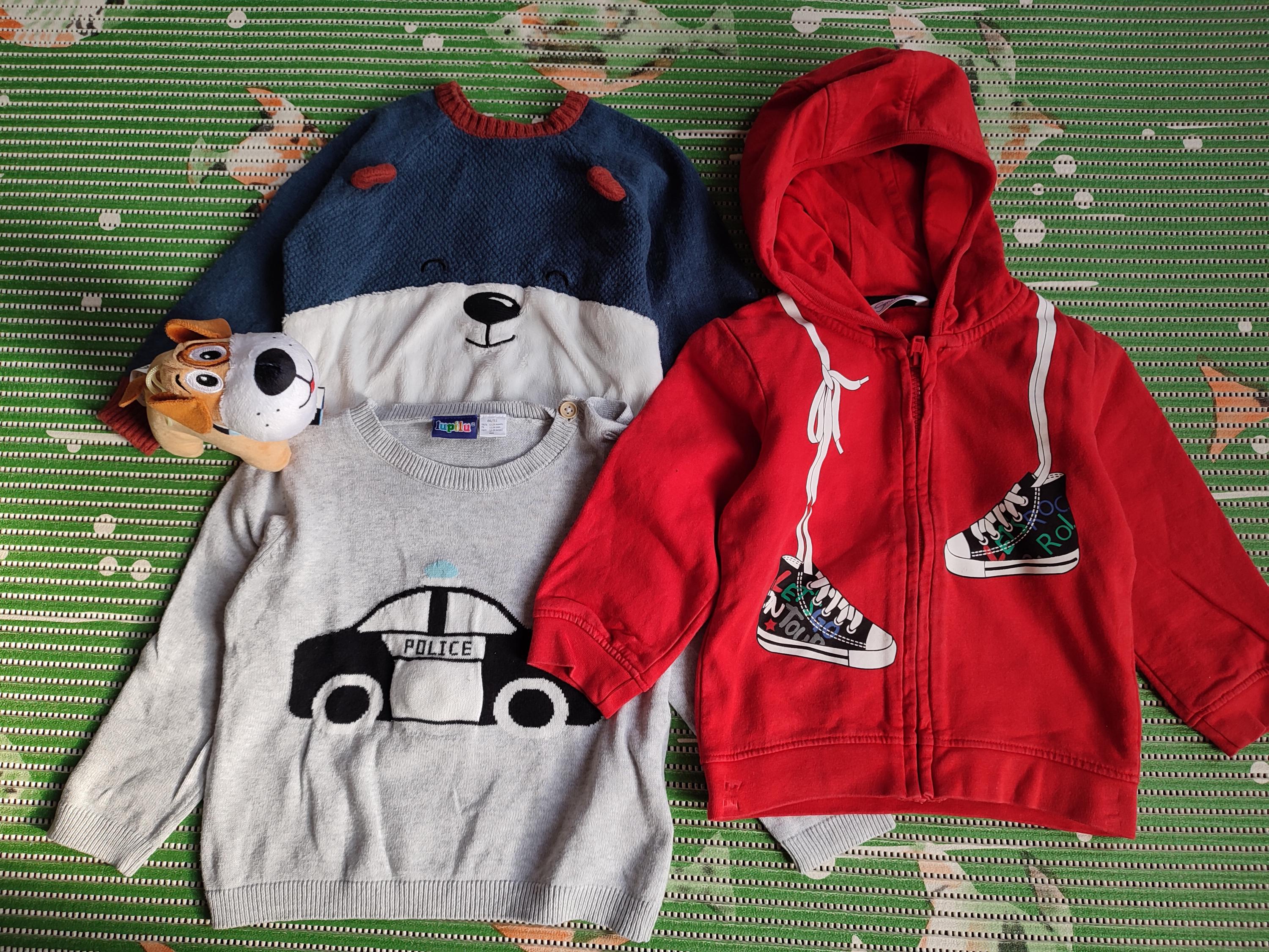 90年代の男の子用ベビー服セット（12～24ヶ月）：ジャケット、シャツ