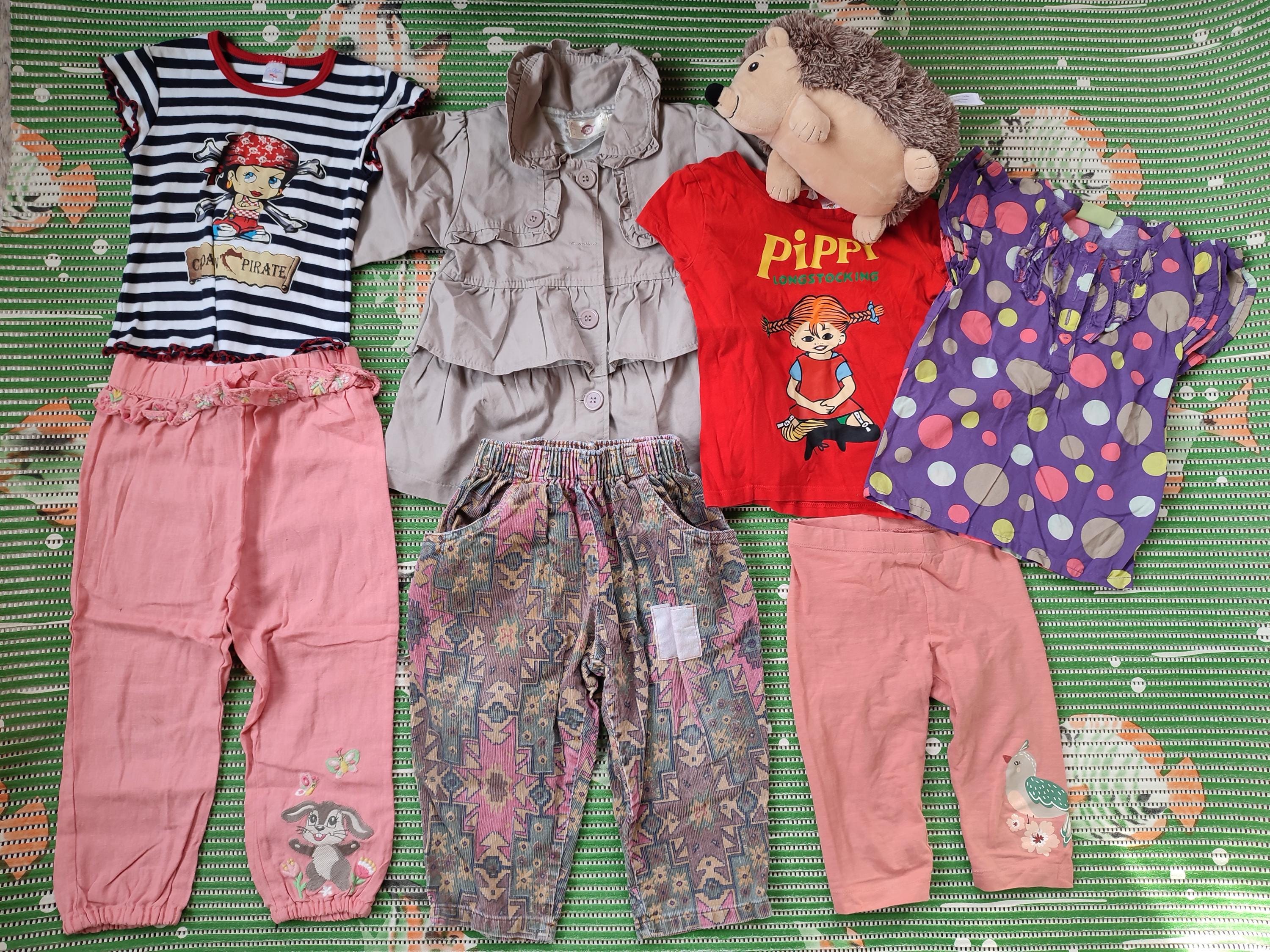 90 年代、2 ～ 4 歳の女の子向け春夏服 8 点セット / ヴィンテージ子供