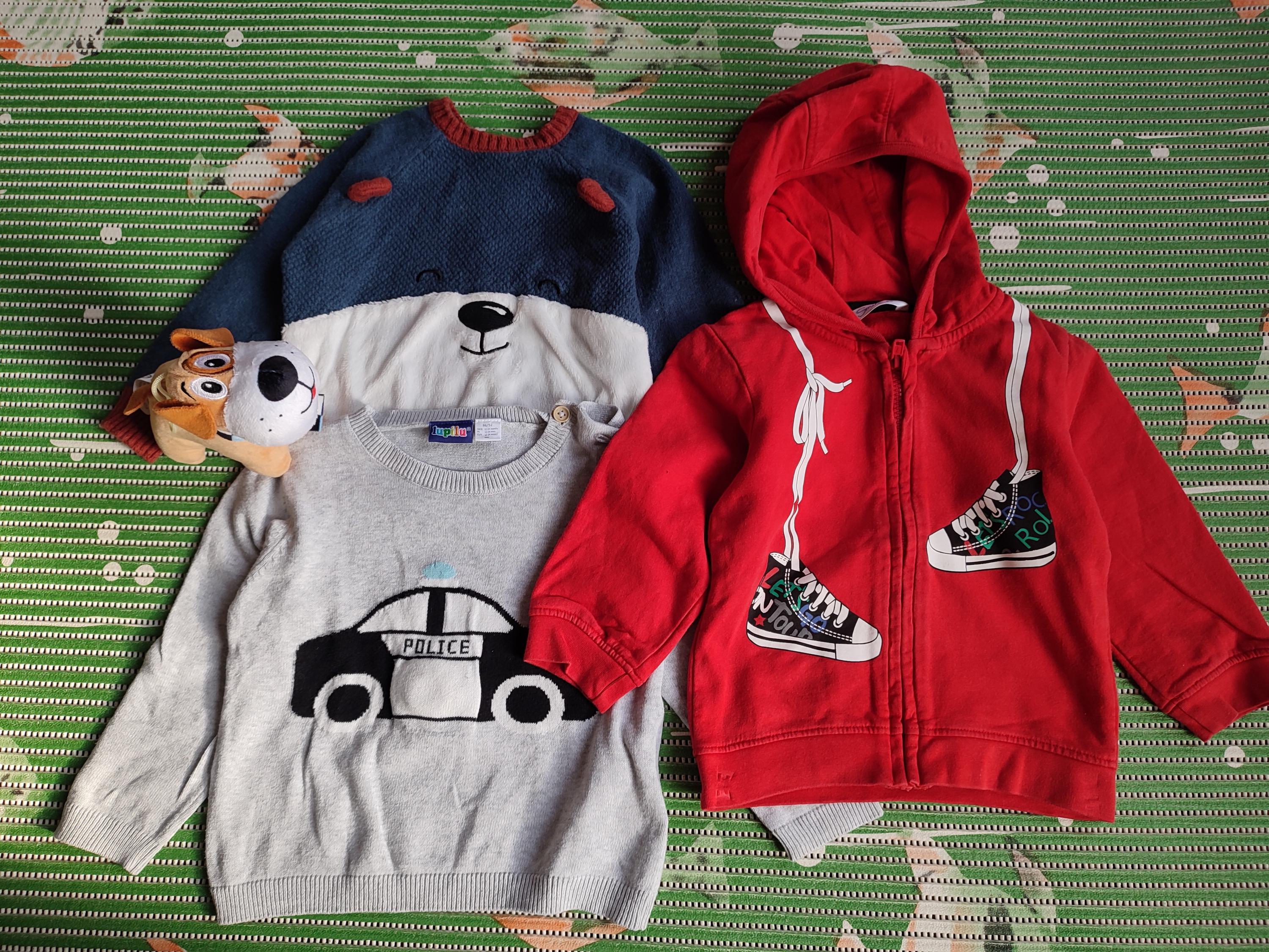 90年代の男の子用ベビー服セット（12～24ヶ月）：ジャケット、シャツ