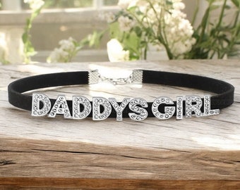 Custom Rhinestone Leather Choker: Personalized Name Collar Necklace