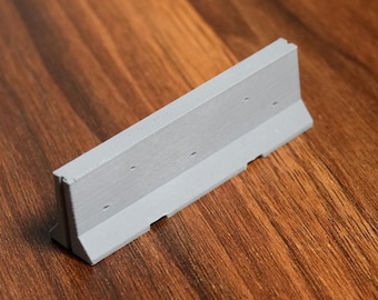 12x Model Jersey Concrete Barriers OO Gauge 1:76 Scale