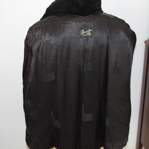 Vintage Black Shirred Fur Cape image 3