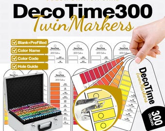 DecoTime 300 Twin Markers Kleurenkaart | Blanco + Voorgevulde PDF