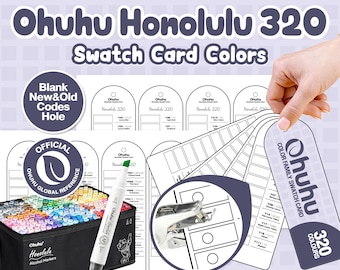 Kleurenkaart Ohuhu Honolulu 320 | Afdrukbare PDF, nieuwe en oude codes + gatengids