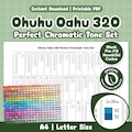 Ohuhu Oahu 320 Color Swatch Chart Perfect Chromatic Tone Set | Blank, Pre-Filled, New+Old Codes | Alcohol Marker PDF product logo
