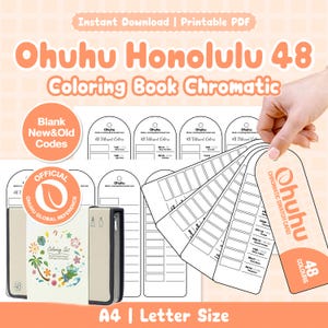 Ohuhu Honolulu Set da colorare 48 Campioni cromatici / Vuoto / Nuovo e vecchio