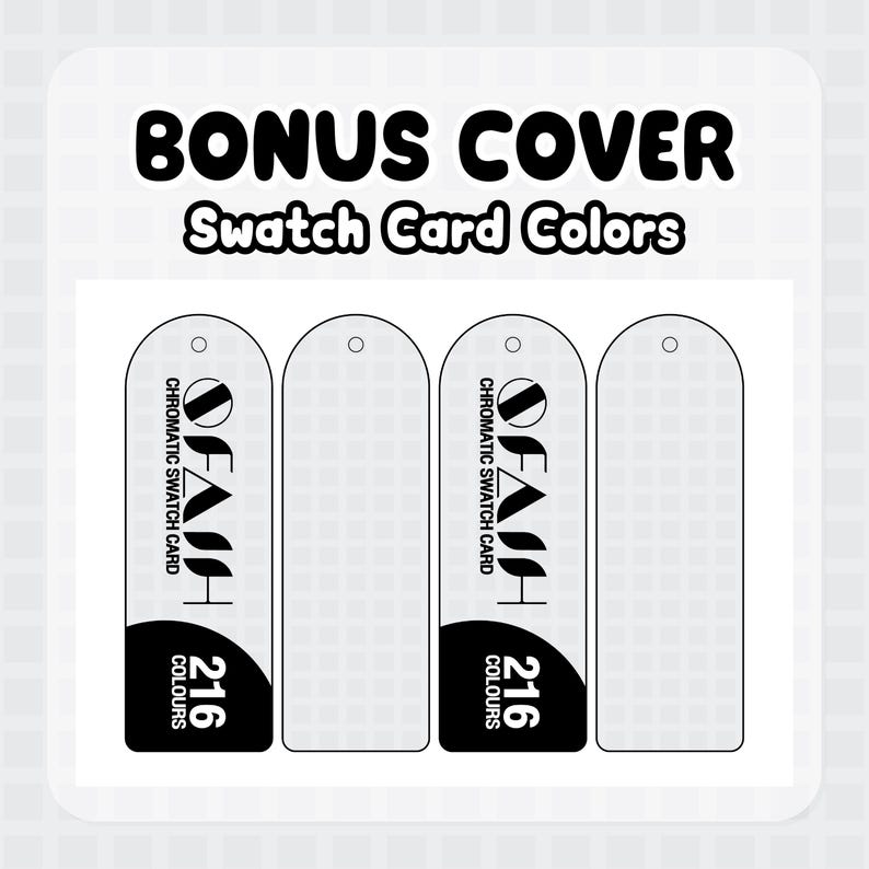 SFAIH 216 Chromatic Swatch Card | Blank, Color Code, Color Name, Chisel ...