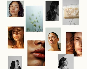 Beauty/Skincare/Hair Stock Image Collection, Beauty Photos, Skincare Photos, Skincare Marketing Photos, Digital Stock Photos, Stock Images