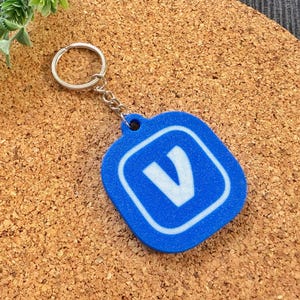 Llavero con logotipo de Venmo NFC personalizado: etiqueta de pago impresa en 3D con enlace editable