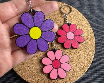 Llavero NFC personalizado con forma de flor: Etiqueta inteligente para tarjetas de presentación