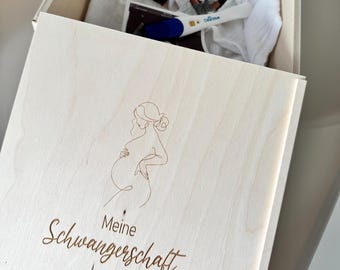 Zwangerschapsherinneringsdoos, zwangerschapsaankondiging, babyshowercadeau, herinneringen verzamelen, babyherinneringsdoos