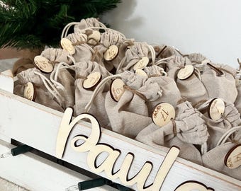 DIY personalized Advent calendar with name, Advent calendar made of wood, Advent calendar to fill, Christmas, Advent