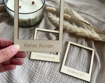 Houten polaroidframe, fotorekwisieten, fotolijst, houten fotolijst, zwangerschapsaankondiging, babyshower, cadeaus