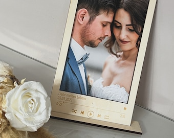 gepersonaliseerde houten fotolijst, fotolijst, houten fotolijst, Valentijnsdagcadeau, huwelijkscadeau, polaroidframe