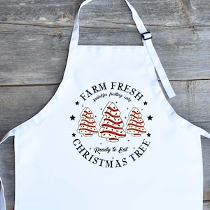 Funny Christmas Apron: Holly Jolly Coffee Club, Holiday Baking Gift