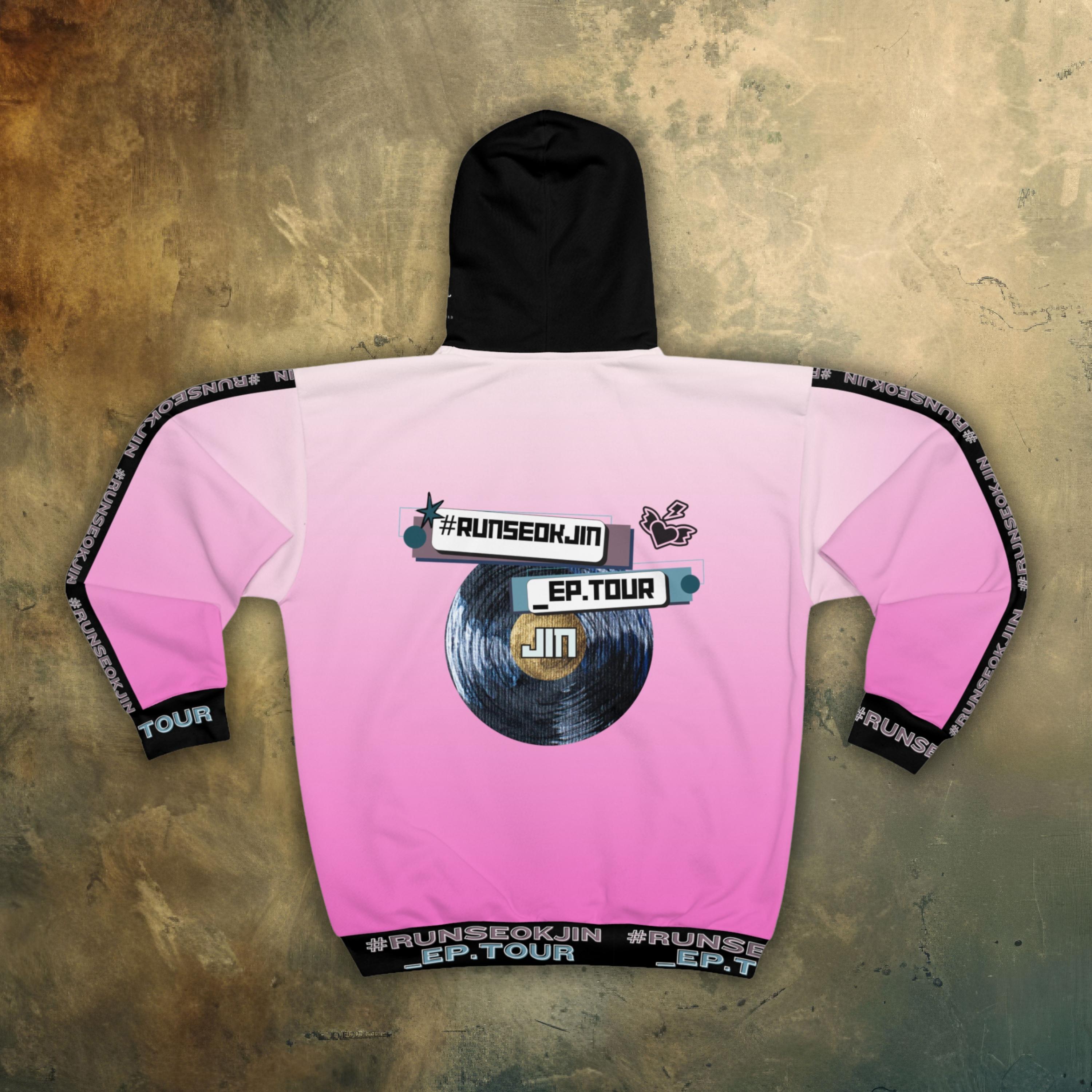 BTS Jin Runseokjin Eptour, Unisex Zip Hoodie Sweatshirt, BTS