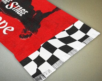 J-hope HOTS Hope on the Stage Light Scarf, B&w Checkered