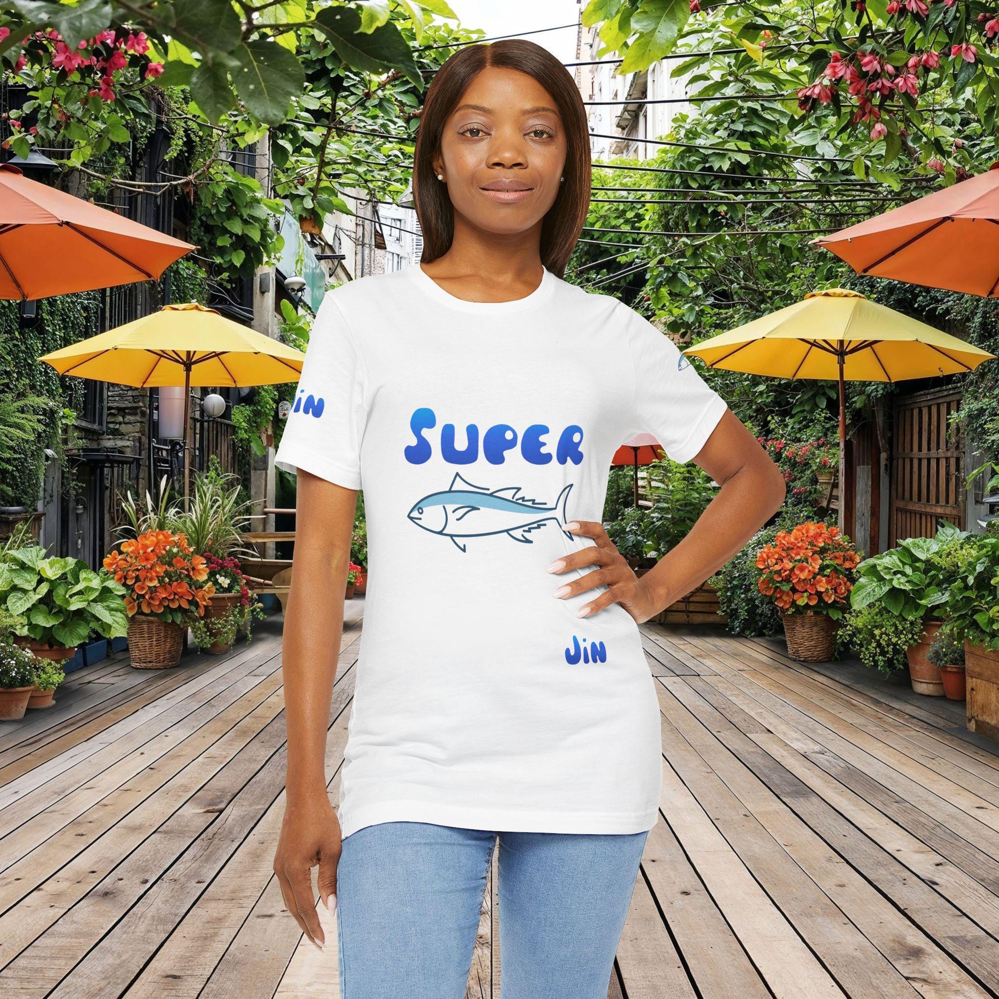 BTS Jin Kim Seokjin T-shirt, Super Tuna Tee, Runseokjin Tour
