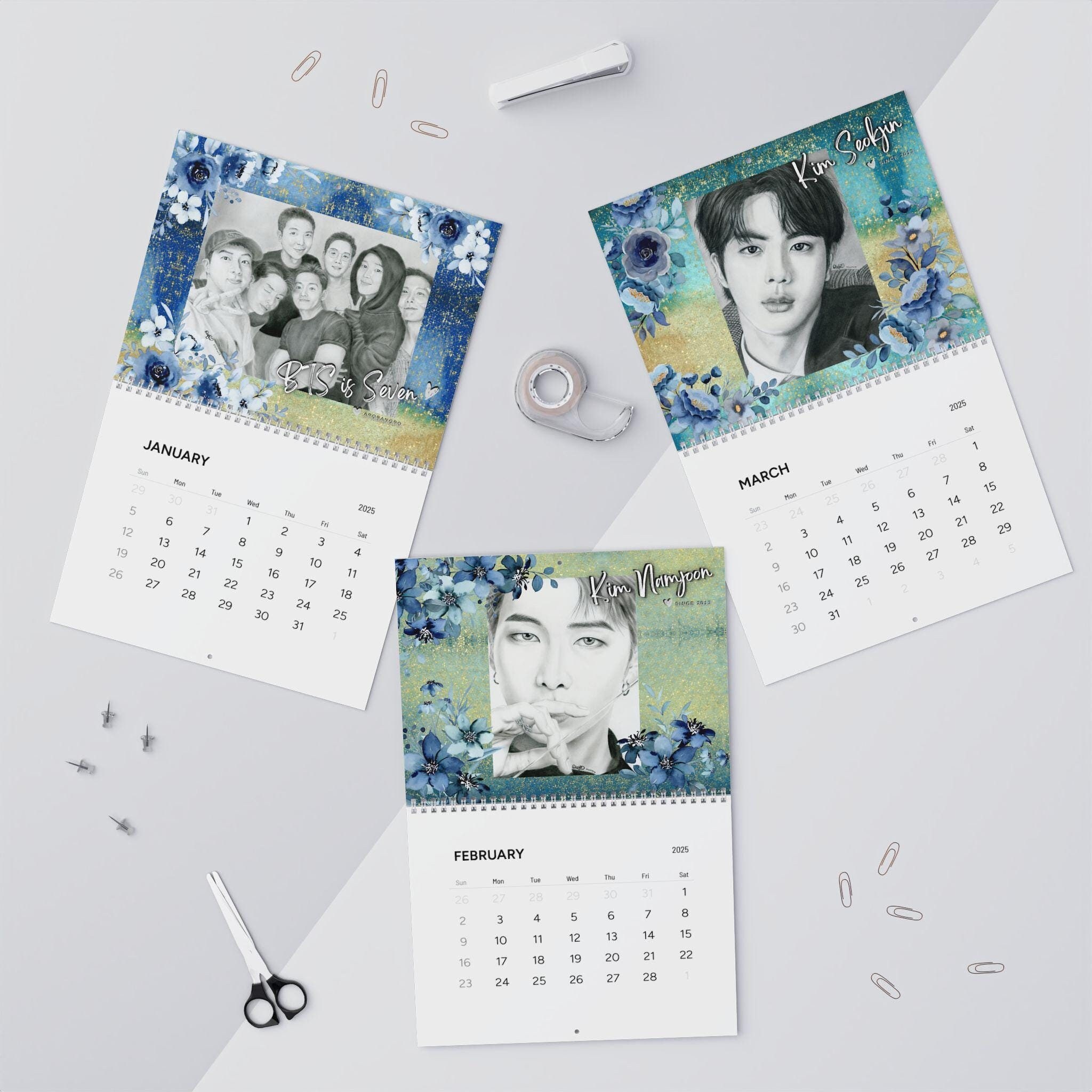 Jin 2025 Calendar BTS Calendar - Etsy