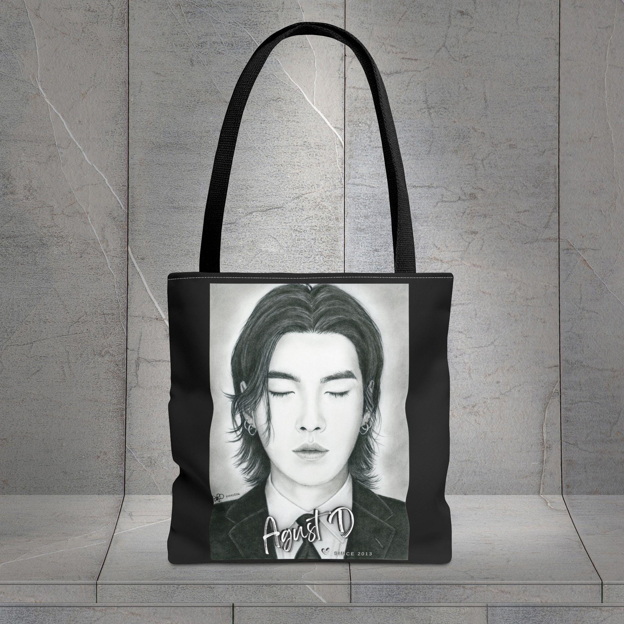 【ご予約品】 SUGA Agust D トートバッグ SUGA Agust Dプリントトートバッグ：K-POPアイドルグッズ