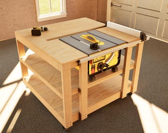 CNC Table Workbench Plans | 1000mm X-carve, Storage (PDF Plans) - Etsy