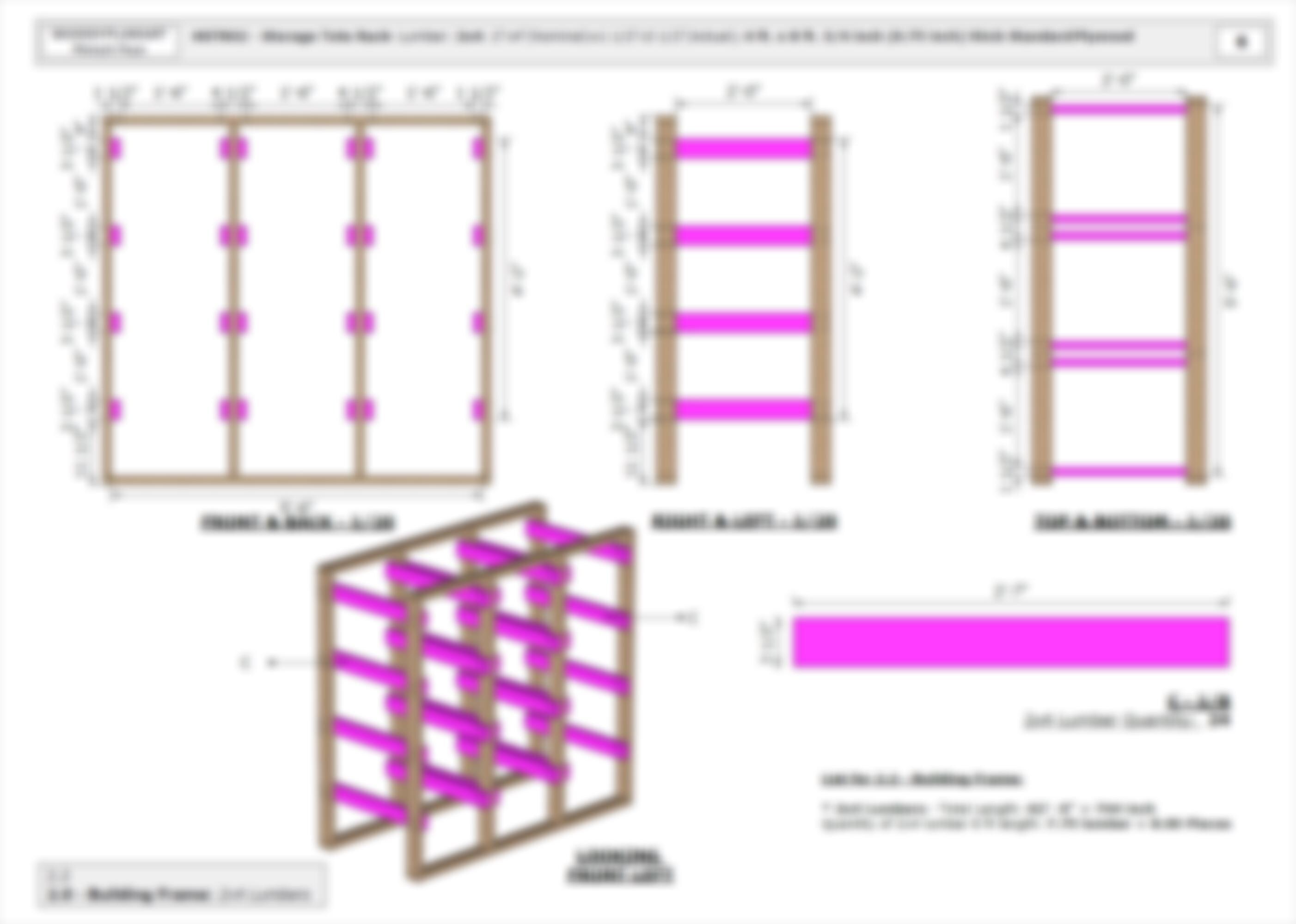 DIY 27 Gallon Bin Storage Rack Plan 3x4 Tote Shelf PDF Instant Easy ...