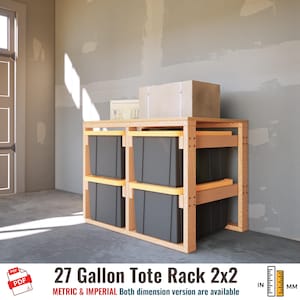 2x2 Tote Storage Rack - Etsy