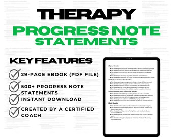 Notes du thérapeute, notes de progrès, notes de psychothérapie, notes de séance, notes de thérapie, ressources thérapeutiques, outils de thérapie, plan de traitement thérapeutique