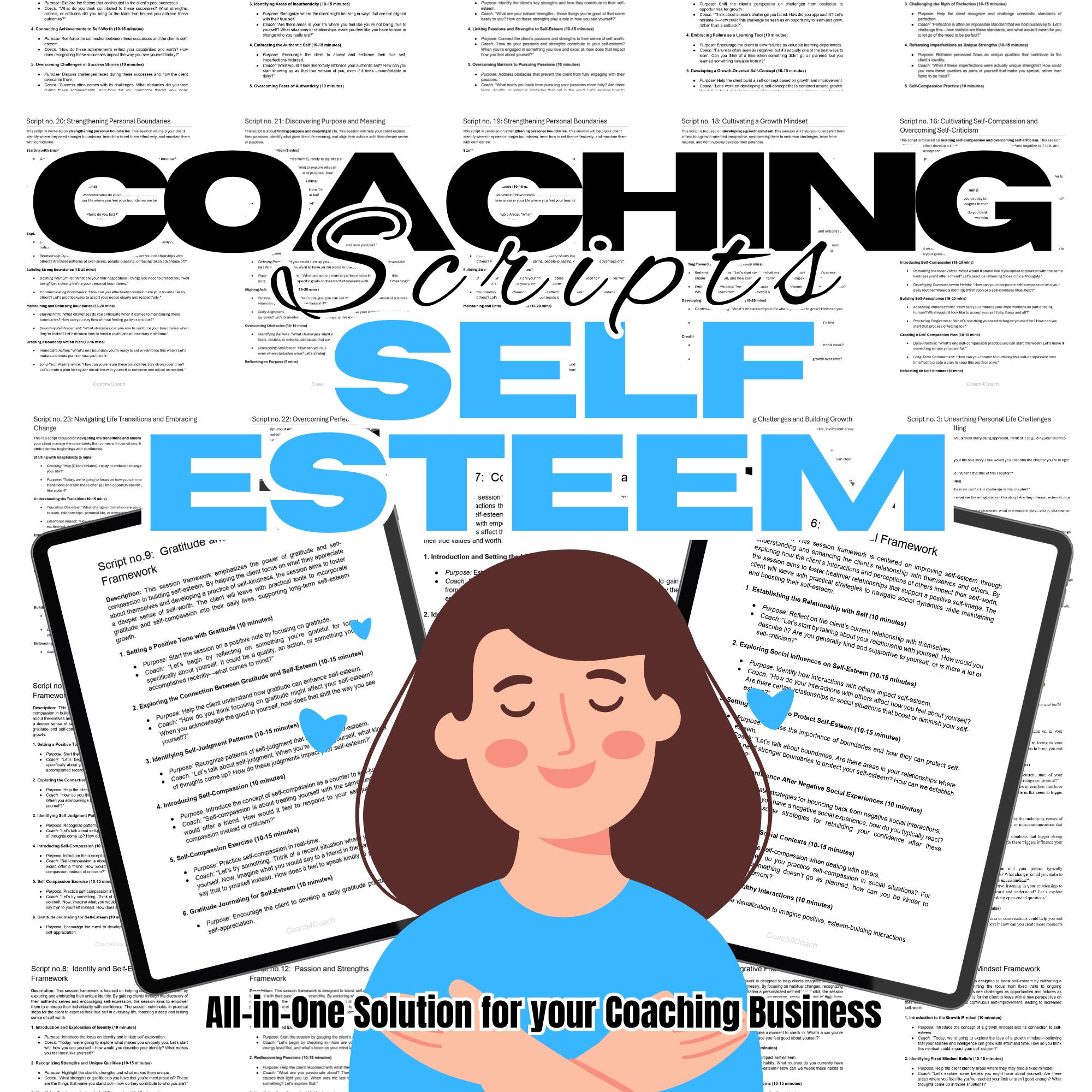 Self Esteem & Self Worth Scripts, Self Esteem Therapy, Self Confidence ...