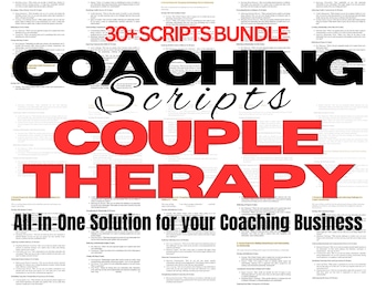 Couples Therapy Scripts, Counseling Resources (Digital Download)