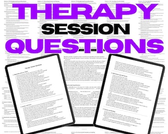 Fragen zu Therapiesitzungen, Fragen zur Erwachsenentherapie, Gruppentherapie-Tools, Therapieressourcen, Therapieanmerkungen, Therapieinterferenzen, Beratung