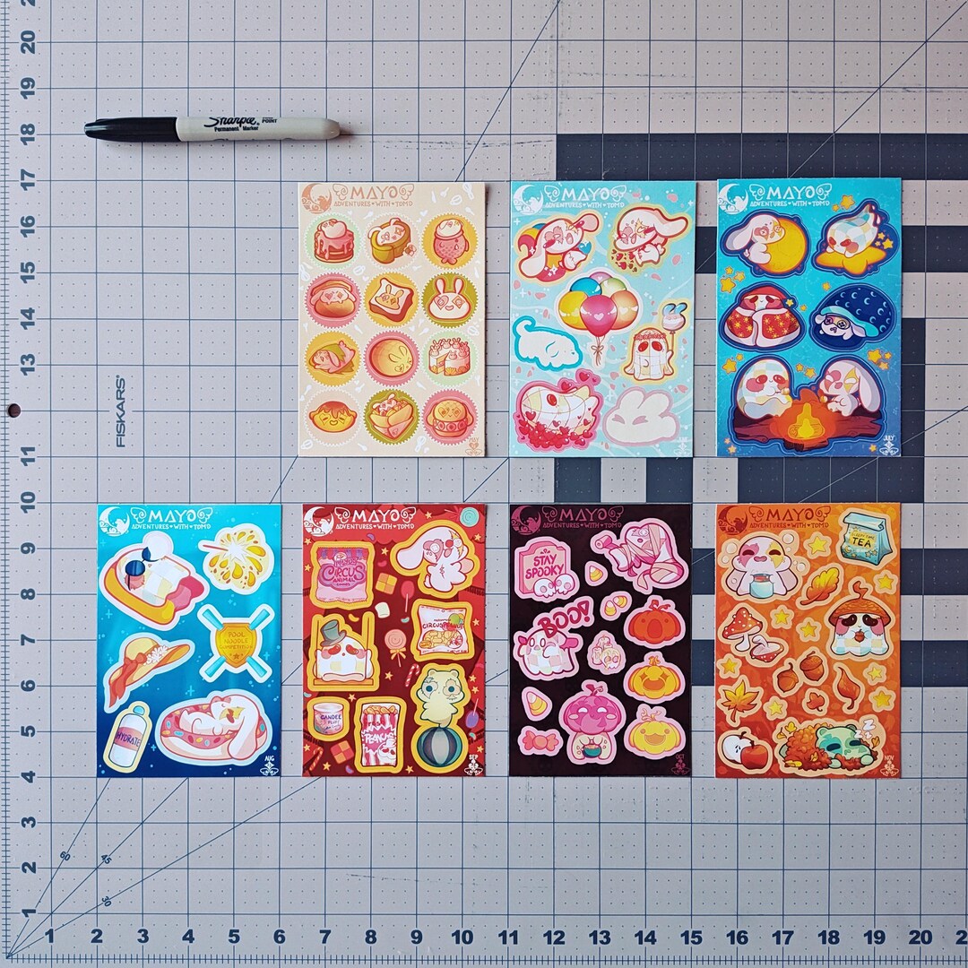 Seasonal Sticker Sheets | Spring, Summer, Fall | Monthly Journaling ...
