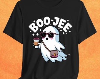 Cute Halloween Ghost Shirt, Spooky Halloween Shirt, Retro Boojee Shirt, Halloween Gift, Spooky Ghost T-shirt, Vintage Halloween Tank Top